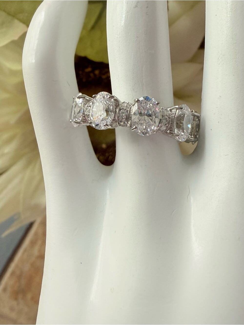 Judith Ripka 925 Sterling Silver Ring Size 9.75 NEW